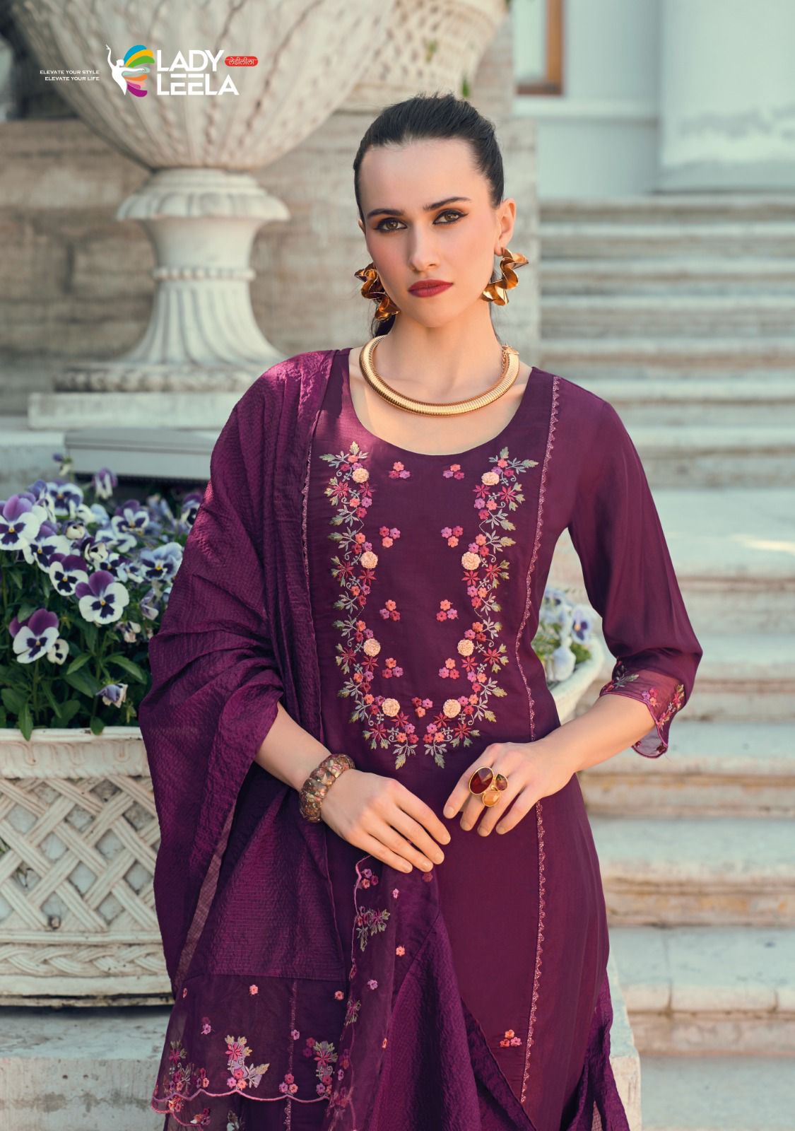 Lady Leela Iqra Embroidery Salwar Kameez Catalog collection 17