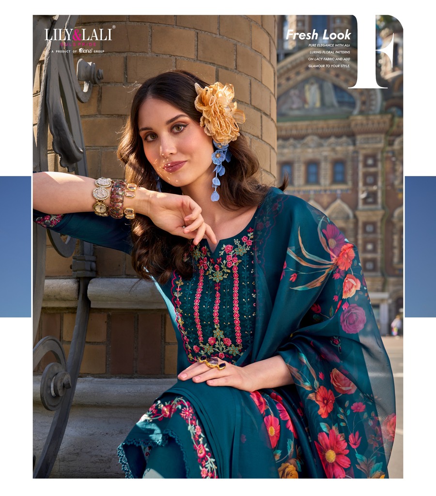 Lily Lali Srivalli Embroidery Salwar Kameez Catalog collection 16