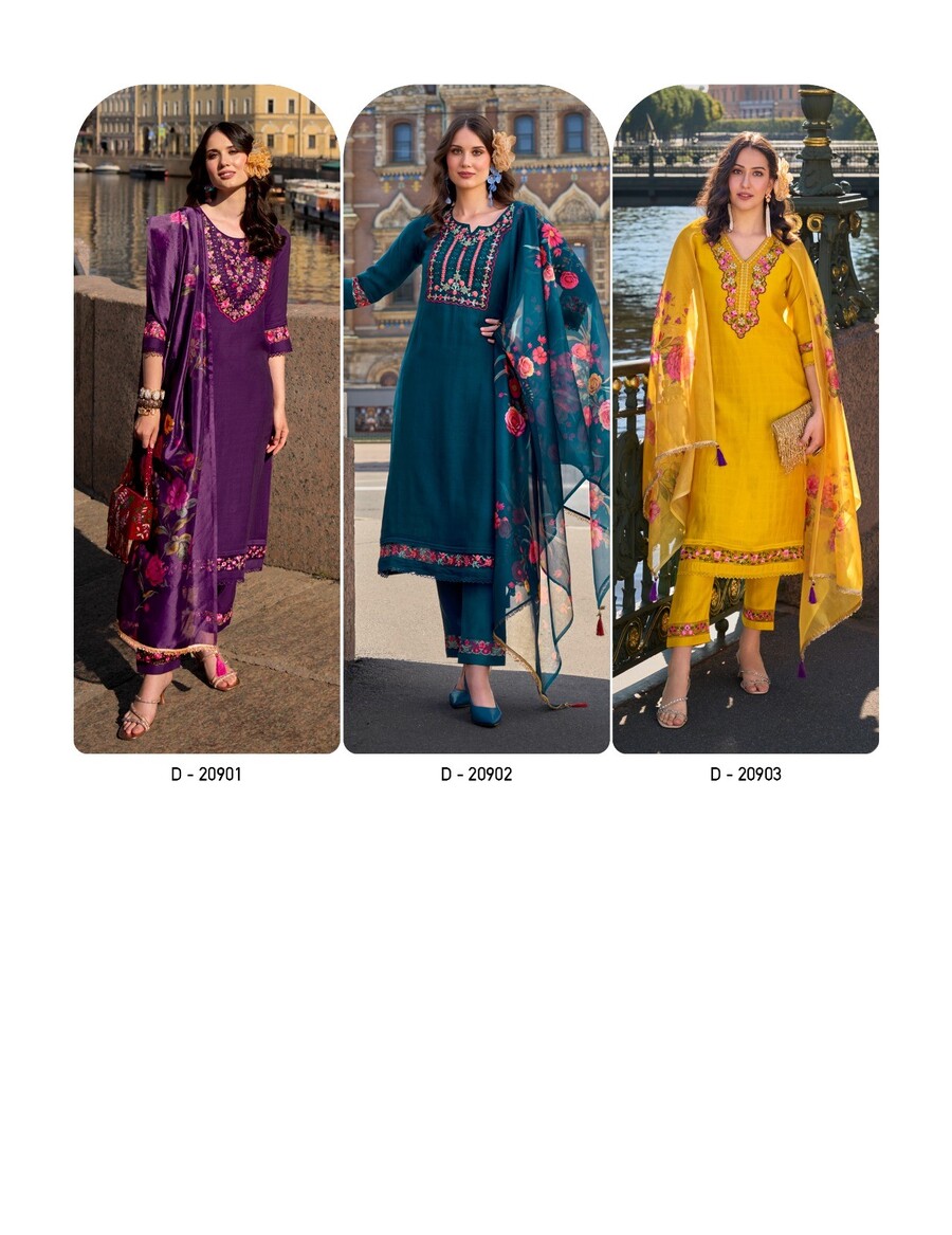 Lily Lali Srivalli Embroidery Salwar Kameez Catalog collection 10