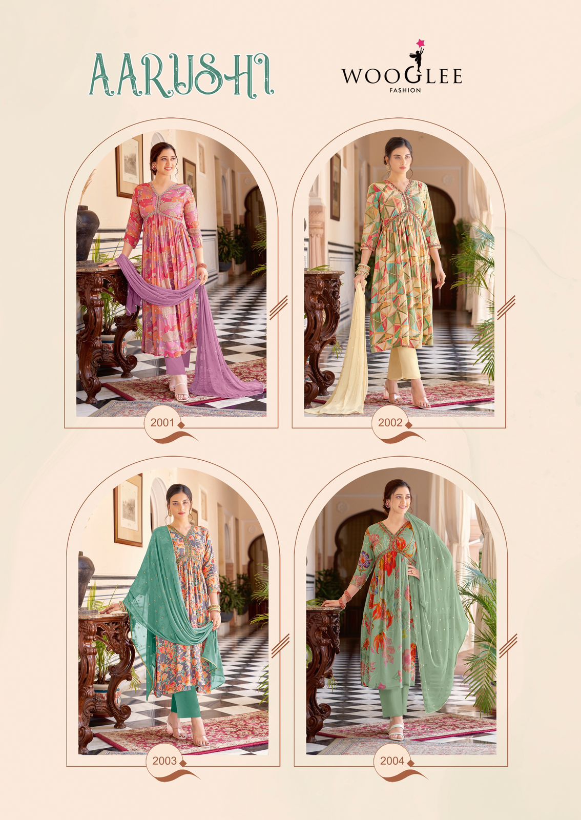 Wooglee Aarushi Printed Salwar Kameez Catalog collection 1