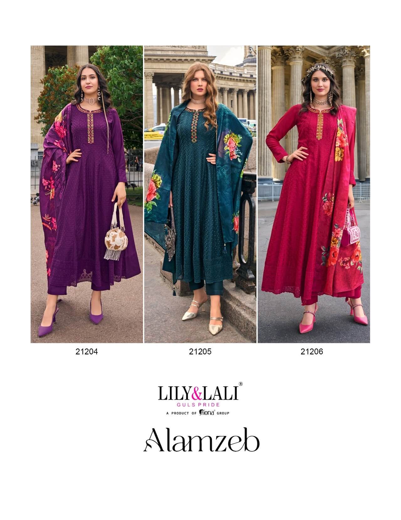 Lily Lali Alamzeb Anarkali Suits Catalog collection 5