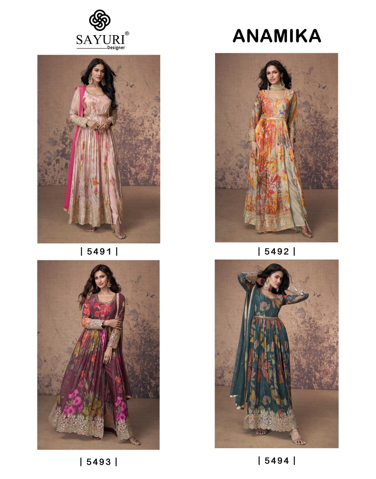 Sayuri Designer Anamika Wedding Party Salwar Suits Catalog collection 7