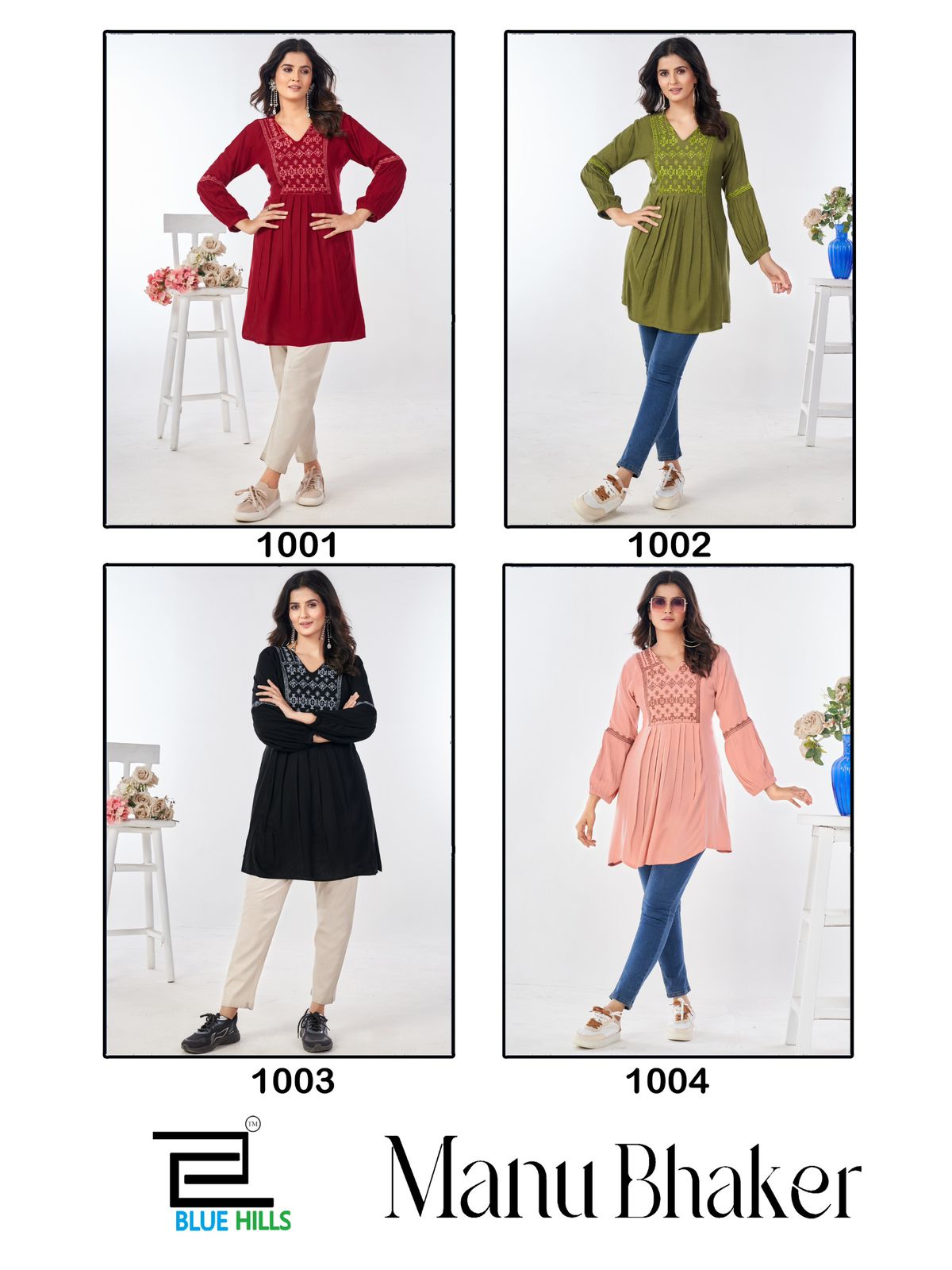 Blue Hills Manu Bhaker Ladies Tops Catalog collection 1