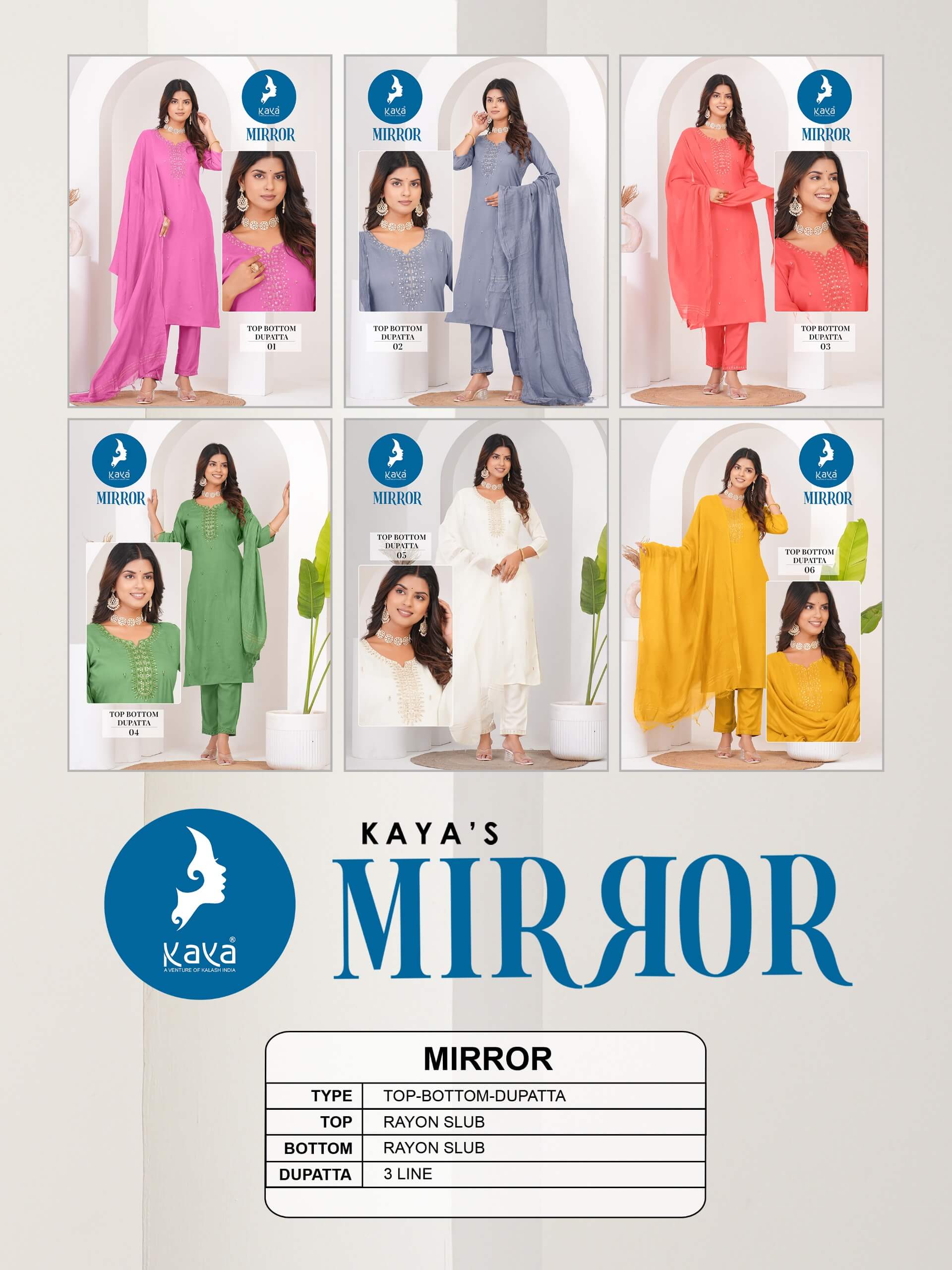 Kaya Kurti Mirror Readymade Dress Catalog collection 1