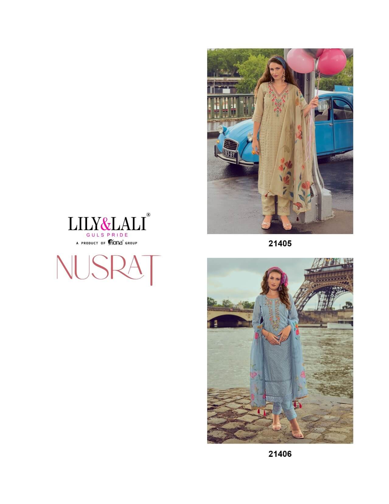 Lily Lali Nusrat Embroidery Salwar Kameez Catalog collection 15