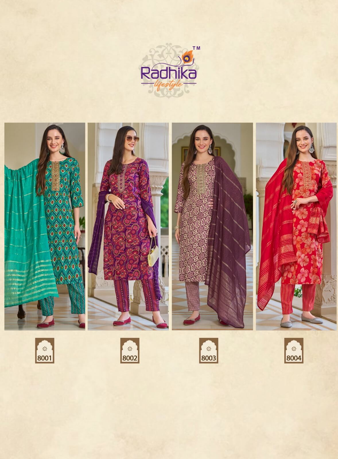 Radhika Lifestyle Seerat Vol 8 Printed Catalog collection 14