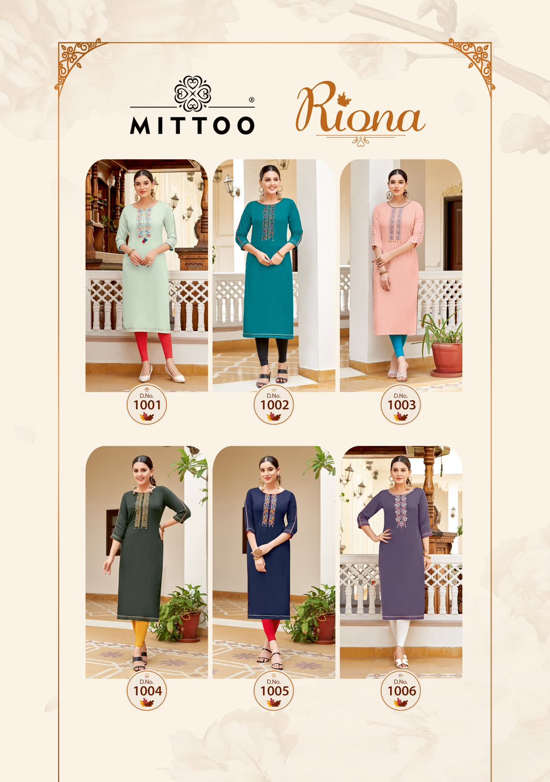 Mittoo Riona Rayon Kurti Catalog collection 1