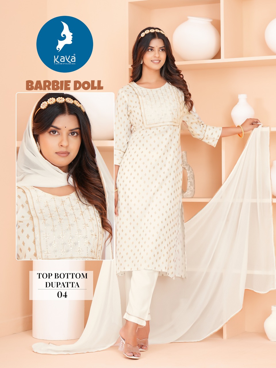 Kaya Barbie Doll Printed Salwar Kameez Catalog collection 6