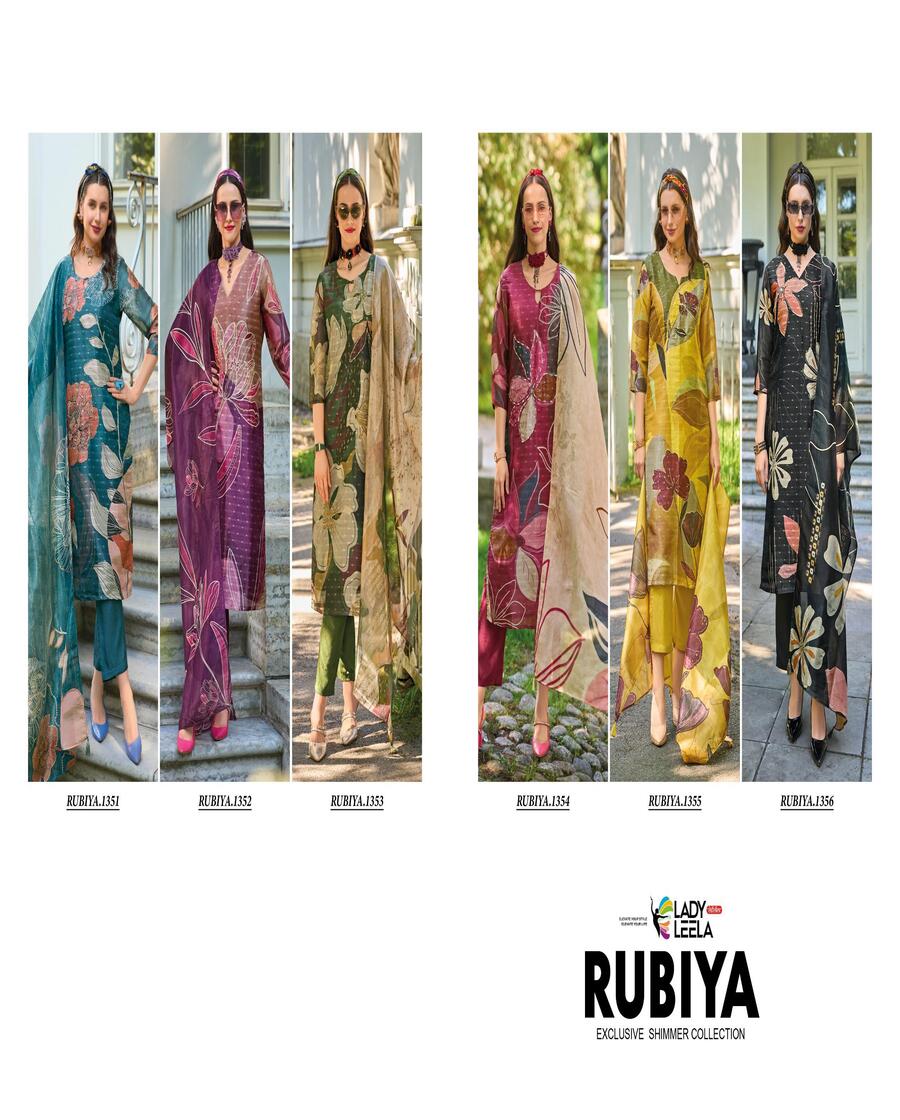 Lady Leela Rubiya Printed Salwar Kameez Catalog collection 1