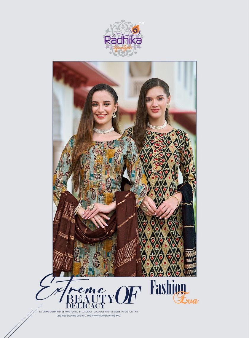 Radhika Lifestyle Eva Printed Salwar Kameez Catalog collection 11