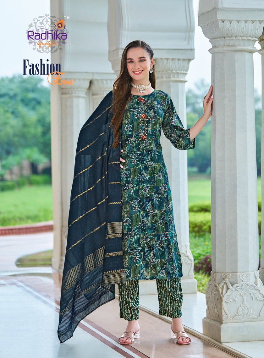 Radhika Lifestyle Eva Printed Salwar Kameez Catalog collection 5