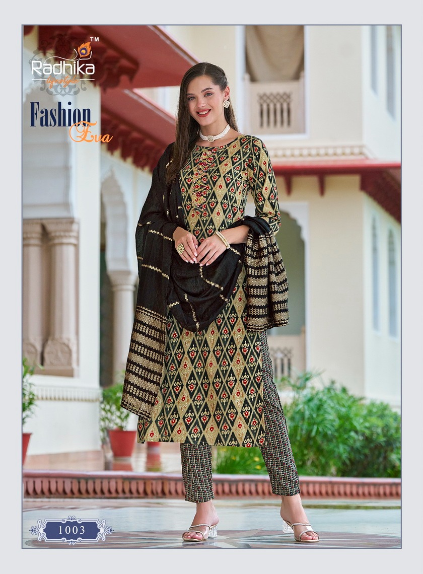 Radhika Lifestyle Eva Printed Salwar Kameez Catalog collection 7