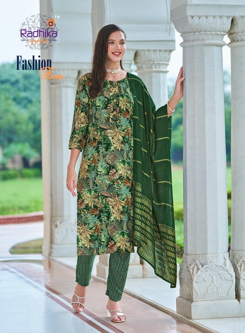 Radhika Lifestyle Eva Printed Salwar Kameez Catalog collection 10