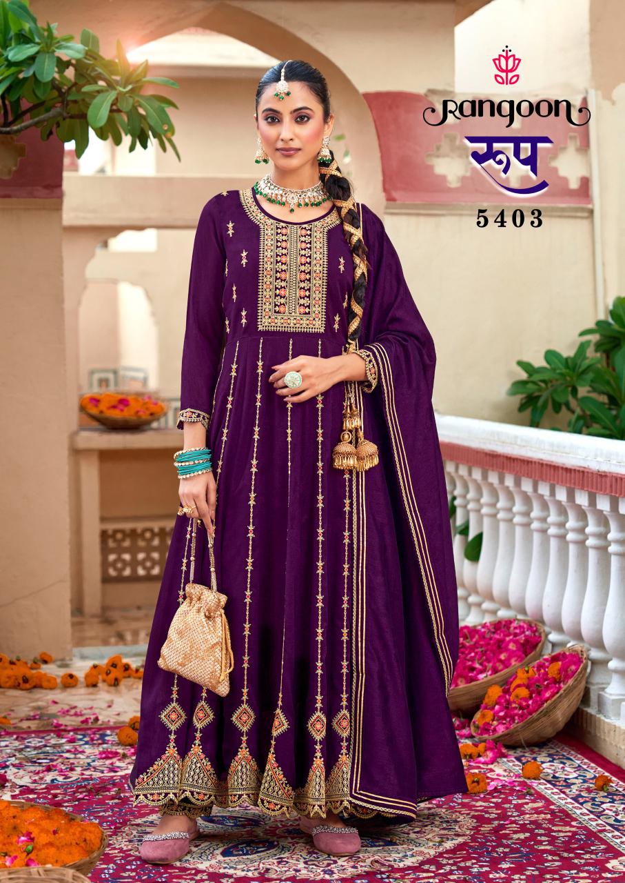 Rangoon Roop Anarkali Suits Catalog collection 3