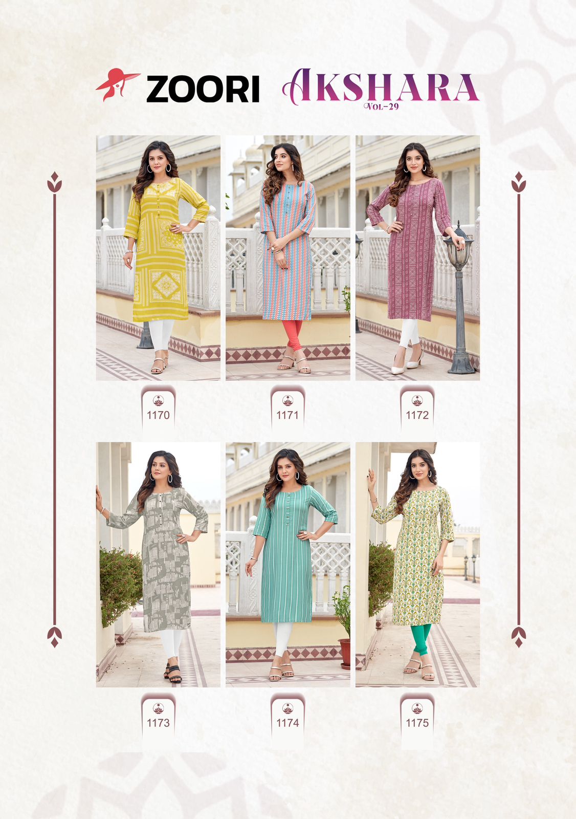 Zoori Akshara Vol 29 Rayon Kurti Catalog collection 10