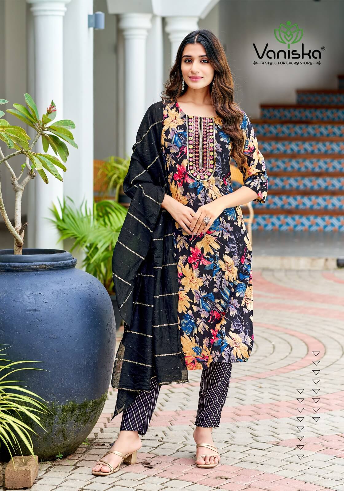 Vaniska Sitara Vol 1 Printed Salwar Kameez Catalog collection 10