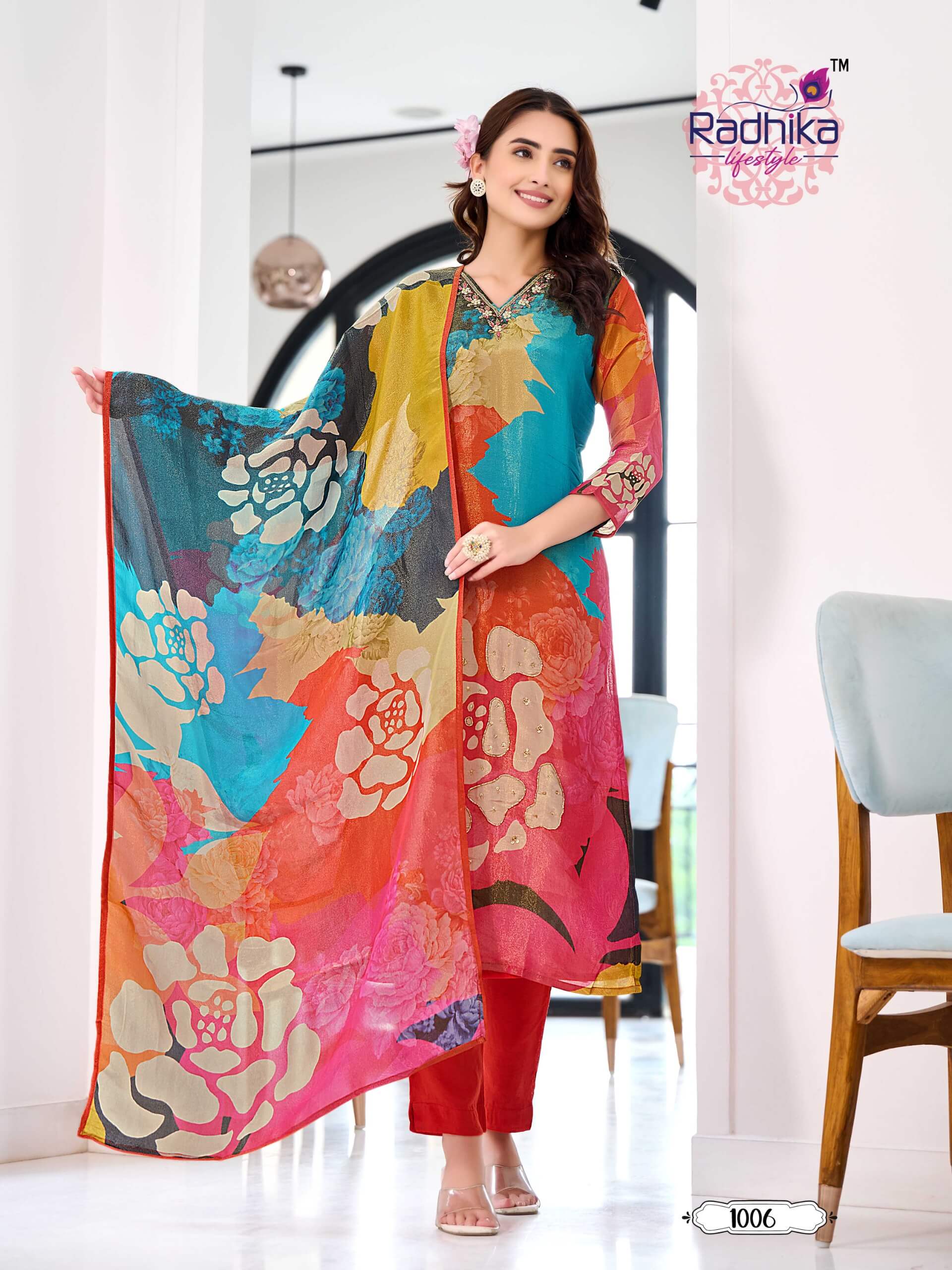 Radhika Lifestyle Womaniya Printed Salwar Kameez Catalog collection 3