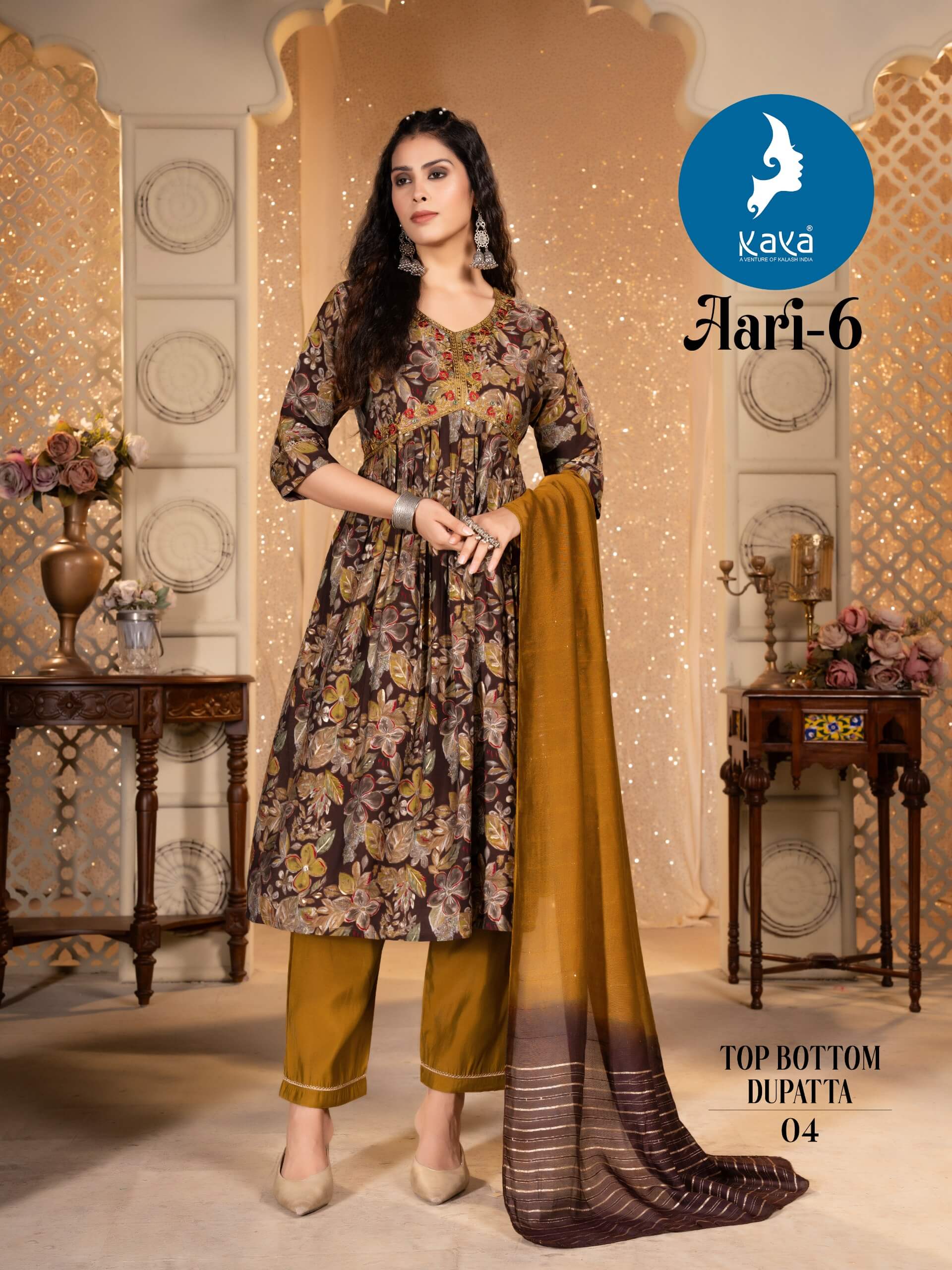 Kaya Aari 6 Printed Salwar Kameez Catalog collection 4