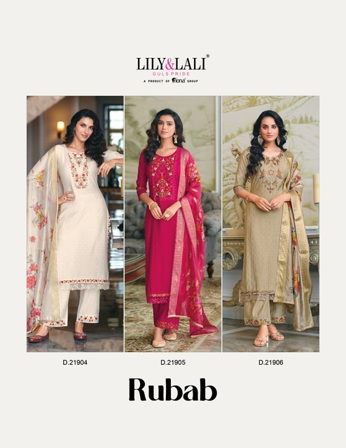 Lily Lali Rubab Embroidery Salwar Kameez Catalog collection 11