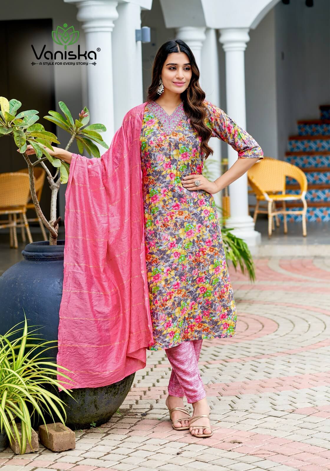 Vaniska Sitara Vol 1 Printed Salwar Kameez Catalog collection 13