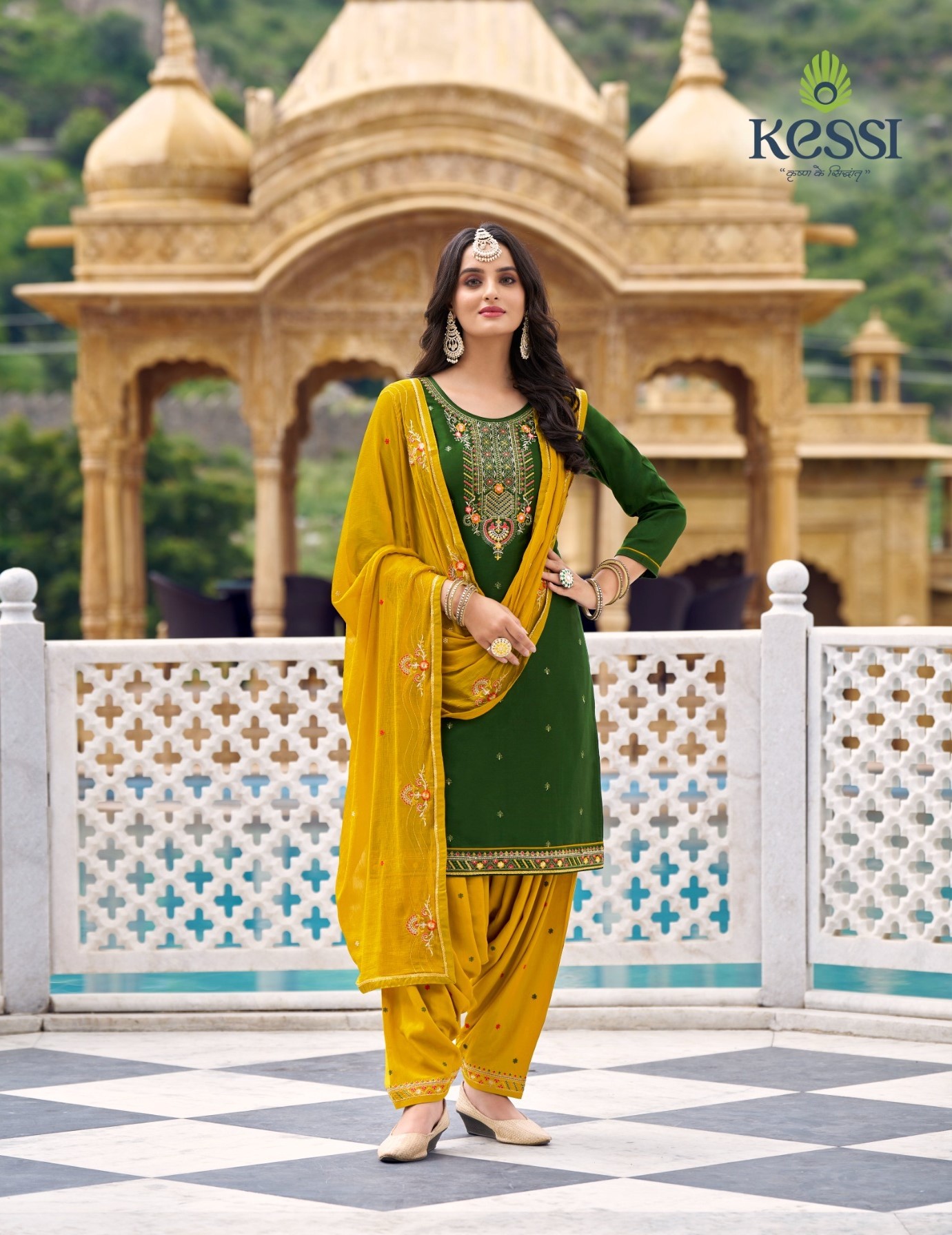 Kessi Patiala House Vol 100 Punjabi Dress Materials Catalog collection 4