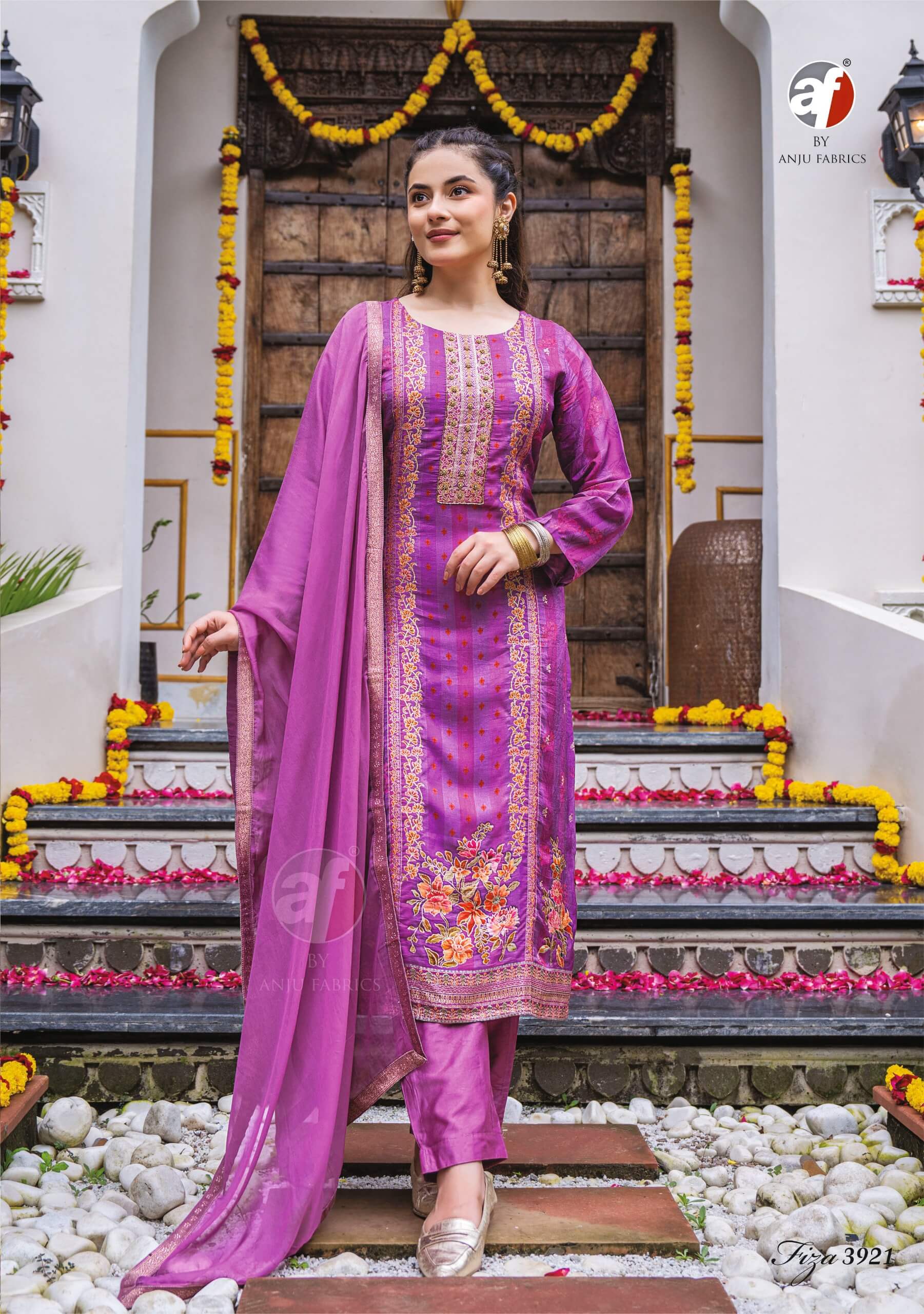 Anju Fabrics Fiza Vol 2 Printed Salwar Kameez Catalog collection 11