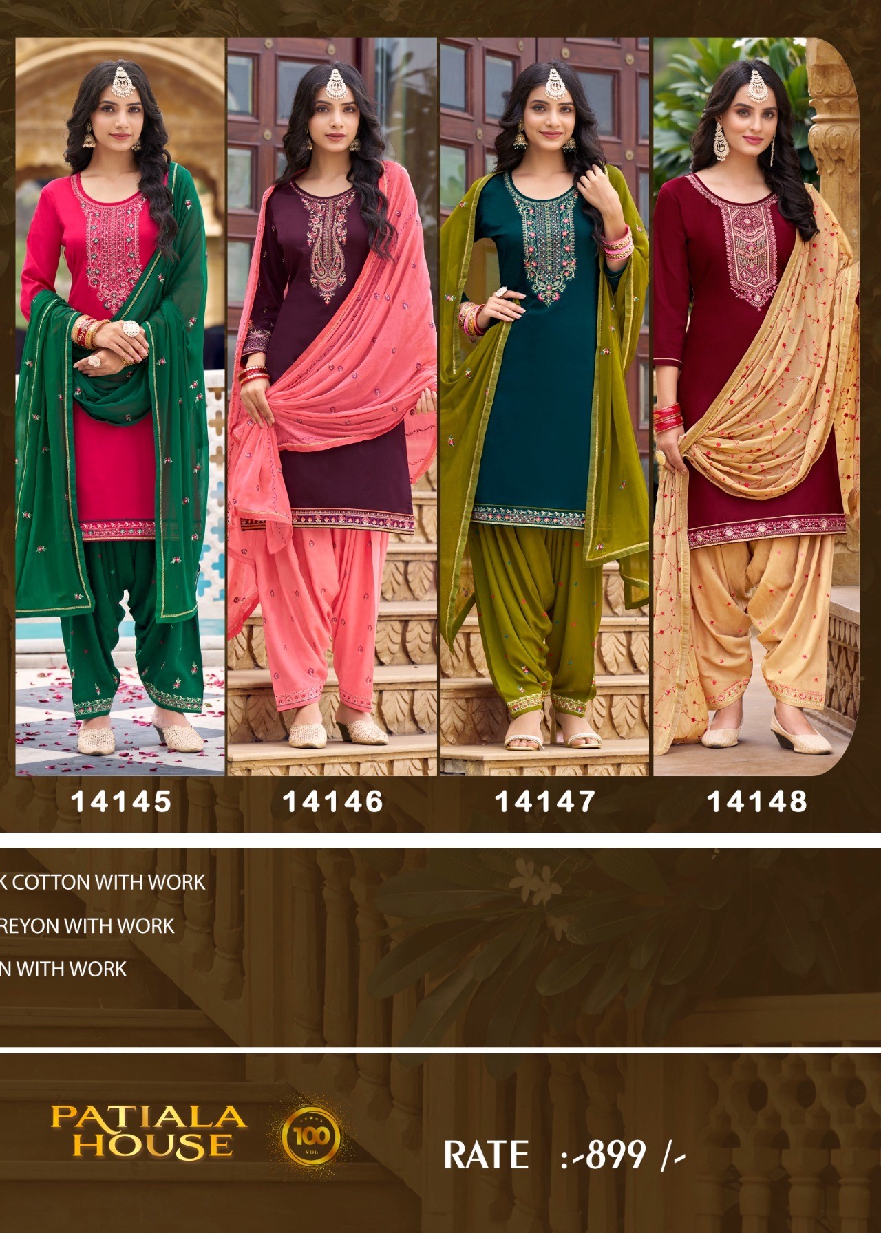 Kessi Patiala House Vol 100 Punjabi Dress Materials Catalog collection 6