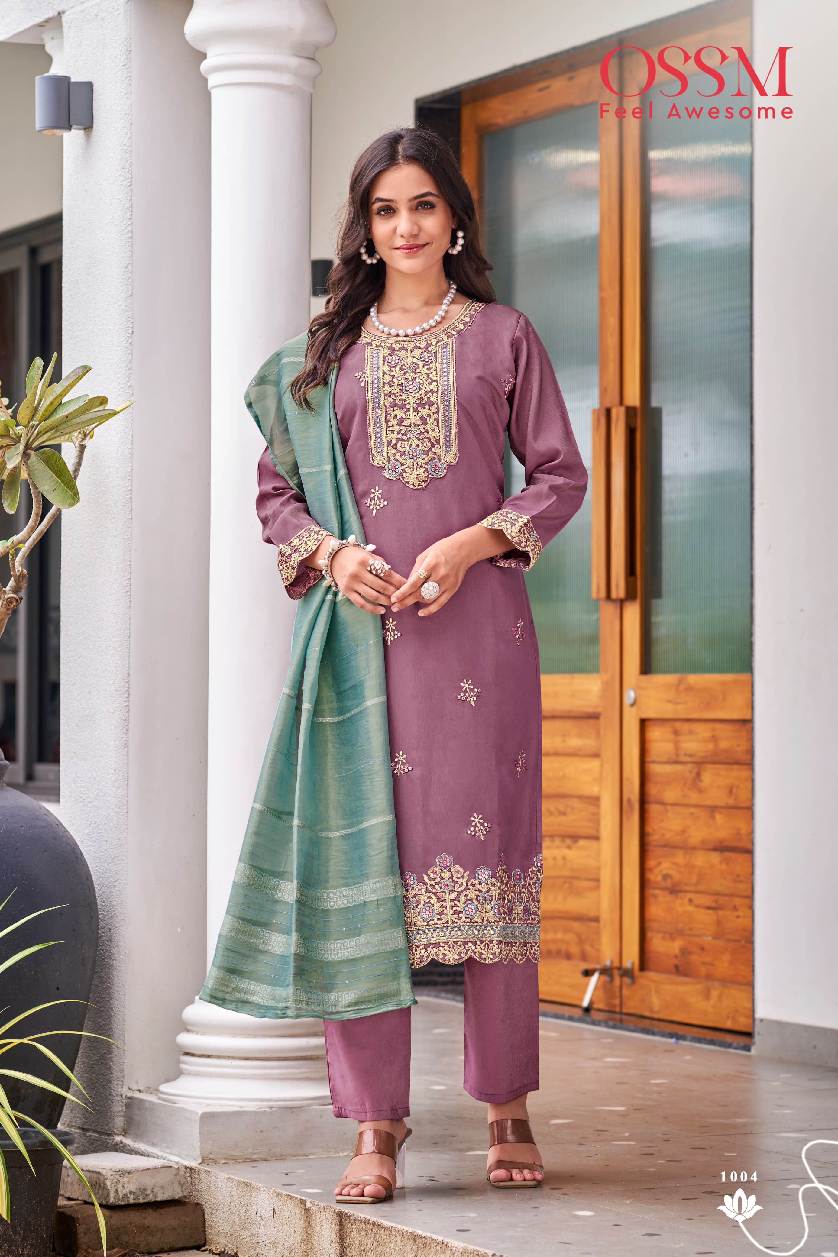 Ossm Mishu Embroidery Salwar Kameez Catalog collection 2