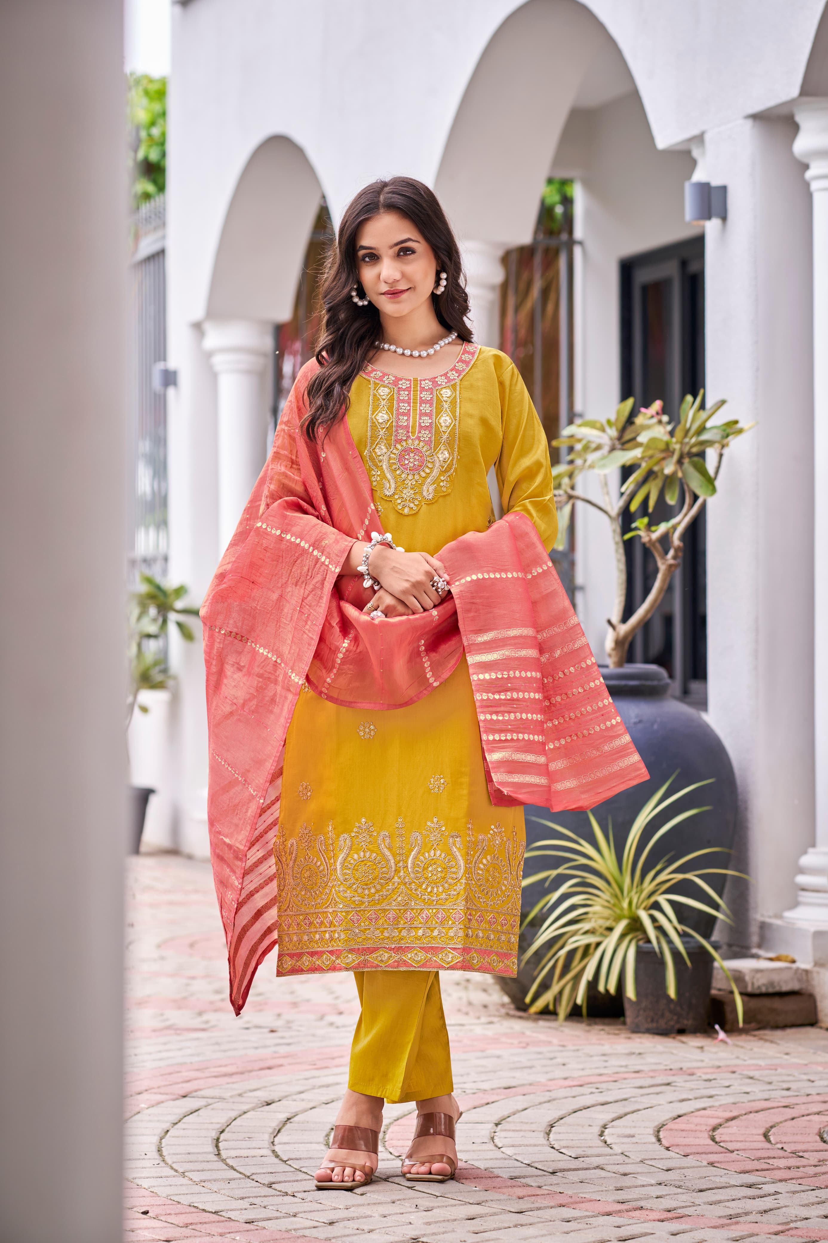 Ossm Mishu Embroidery Salwar Kameez Catalog collection 3