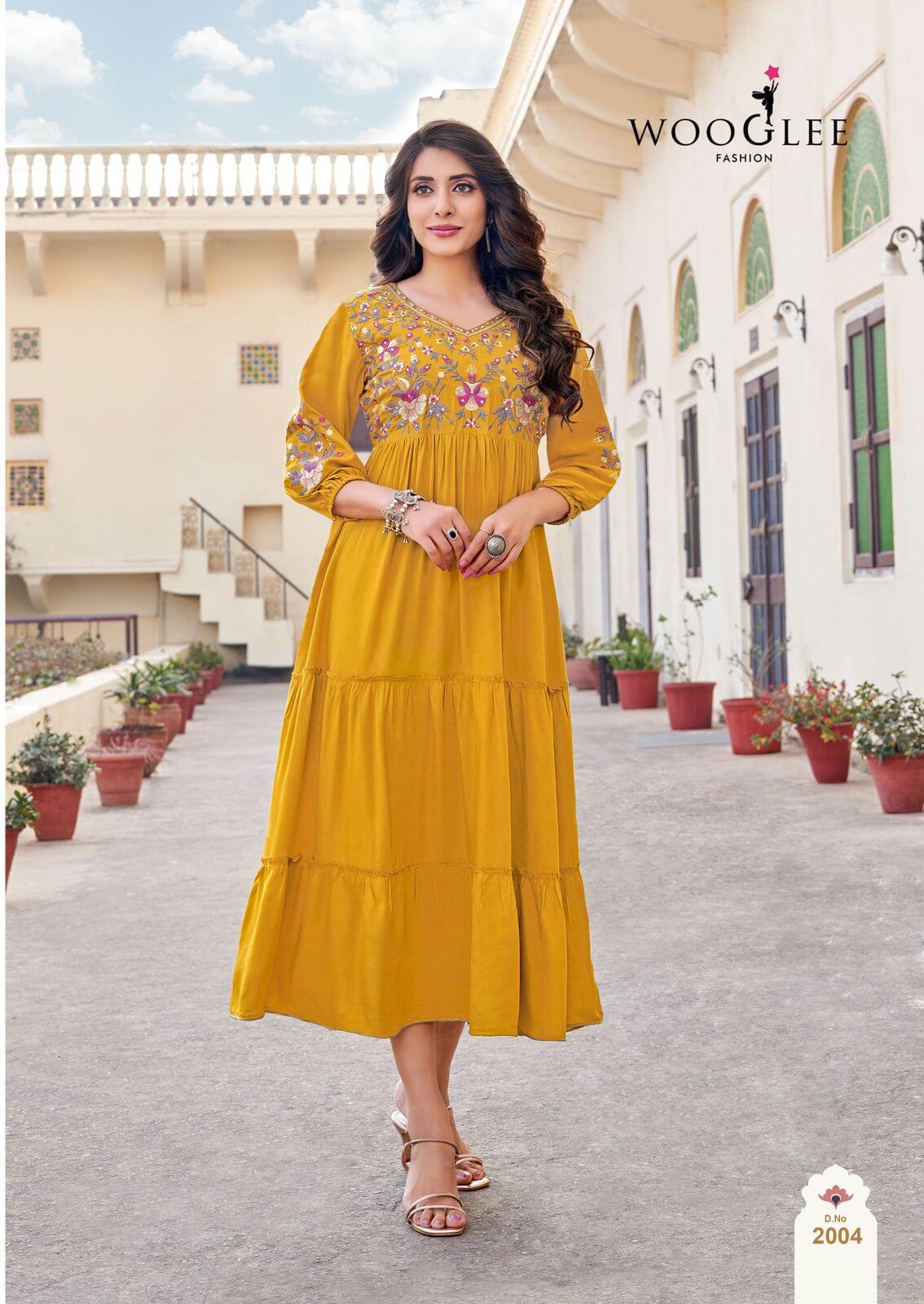 Wooglee Fashion Anchal One Piece Dress Catalog collection 9