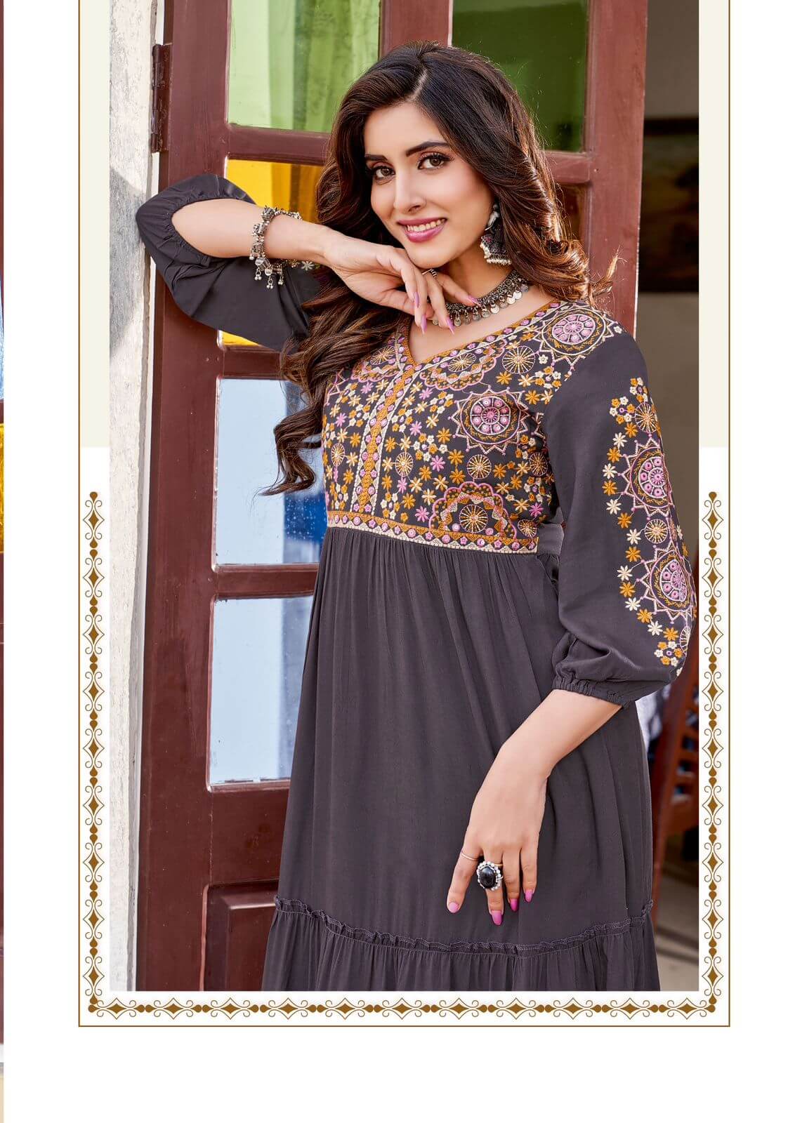 Wooglee Fashion Anchal One Piece Dress Catalog collection 4