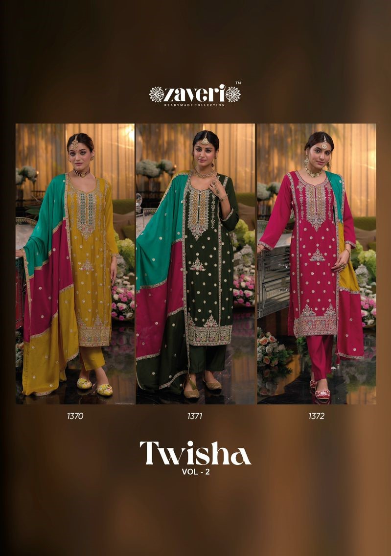 Zaveri Twisha Vol 2 Embroidery Salwar Kameez Catalog collection 1