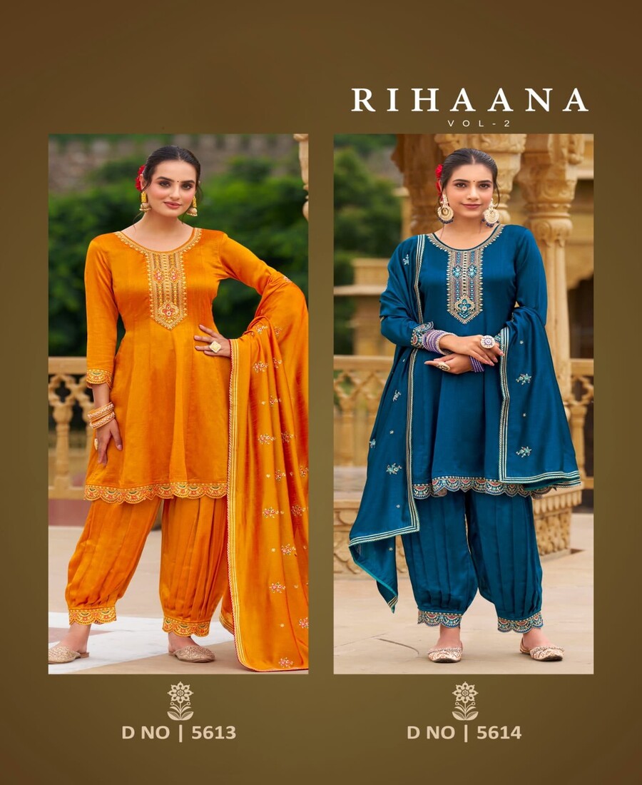 Rangoon Rihanna Vol 2 Designer Party Salwar Suits Catalog collection 1