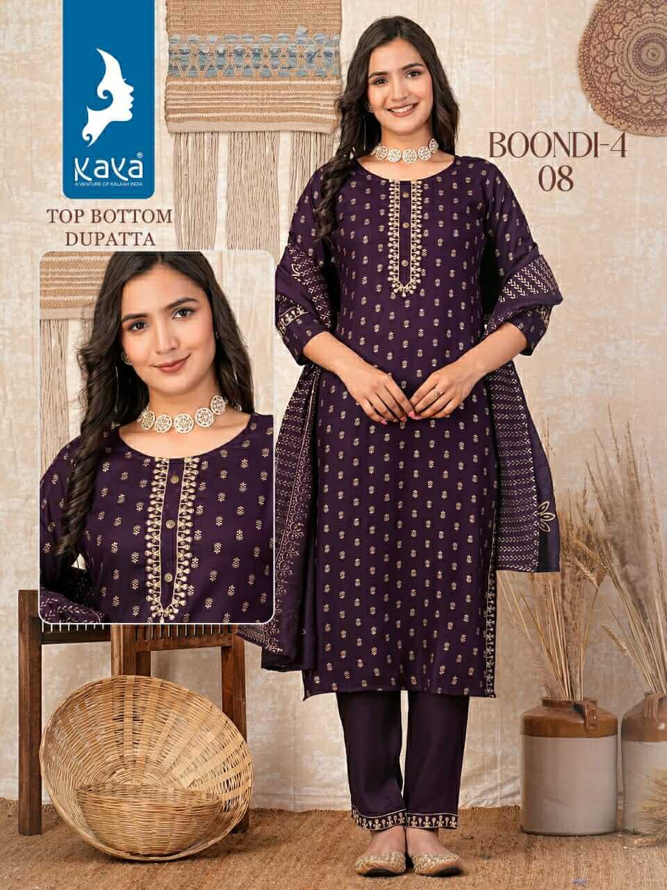 Kaya Kurti Boondi Vol 4 Printed Salwar Kameez Catalog collection 10