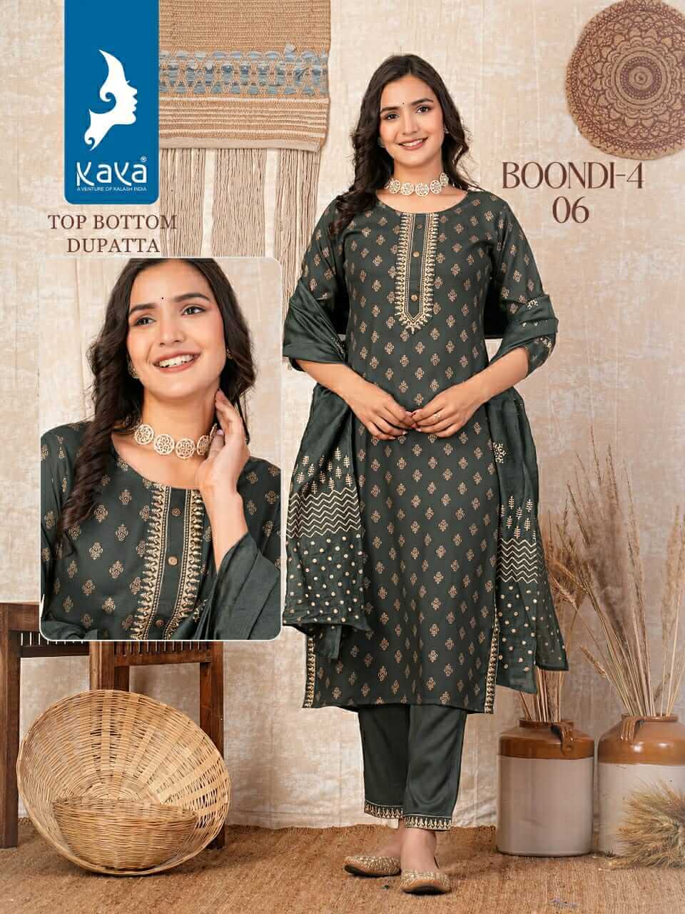 Kaya Kurti Boondi Vol 4 Printed Salwar Kameez Catalog collection 3