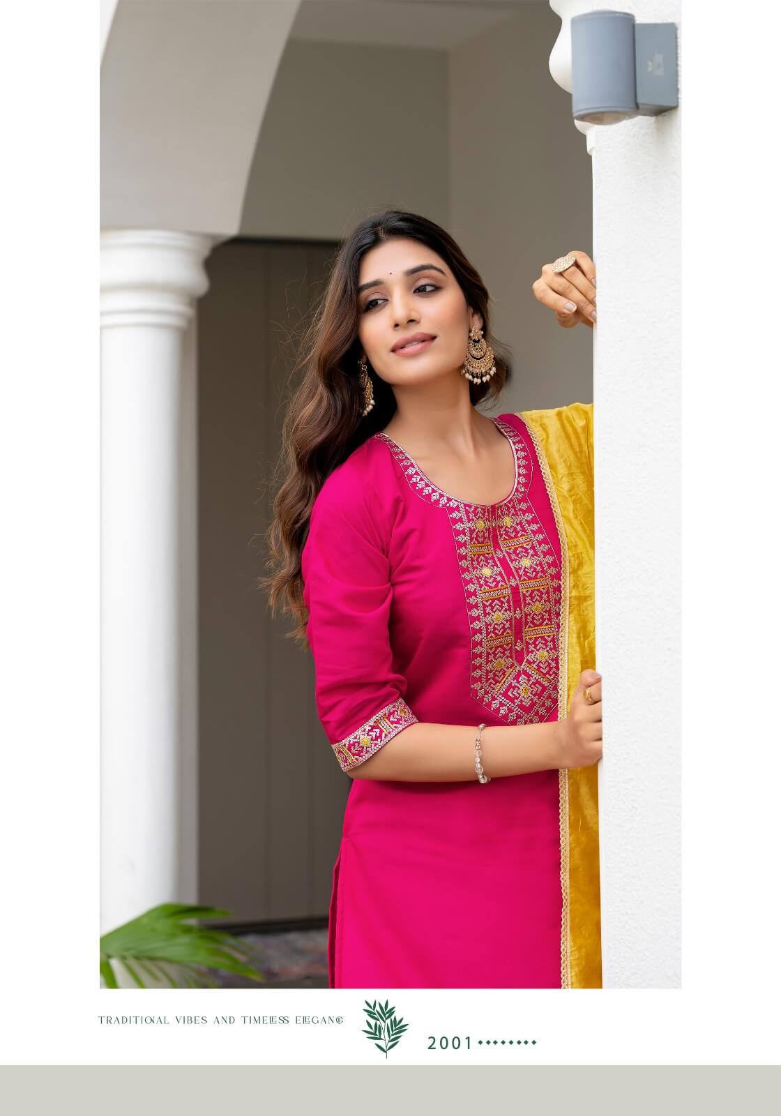 Vaniska Fiza Vo 2 Straight Cut Kurti Bottom Dupatta Catalog collection 3