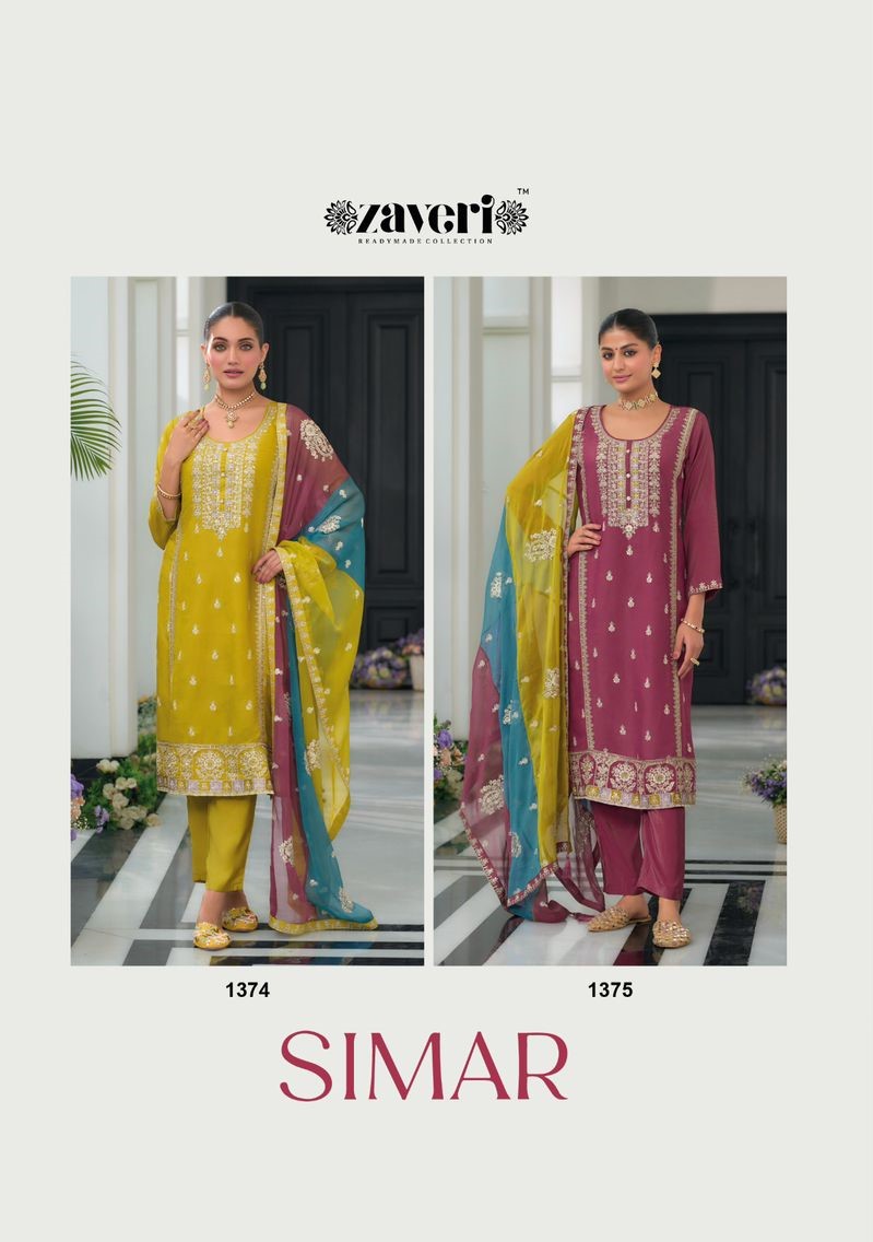 Zaveri Simer Embroidery Salwar Kameez Catalog collection 3