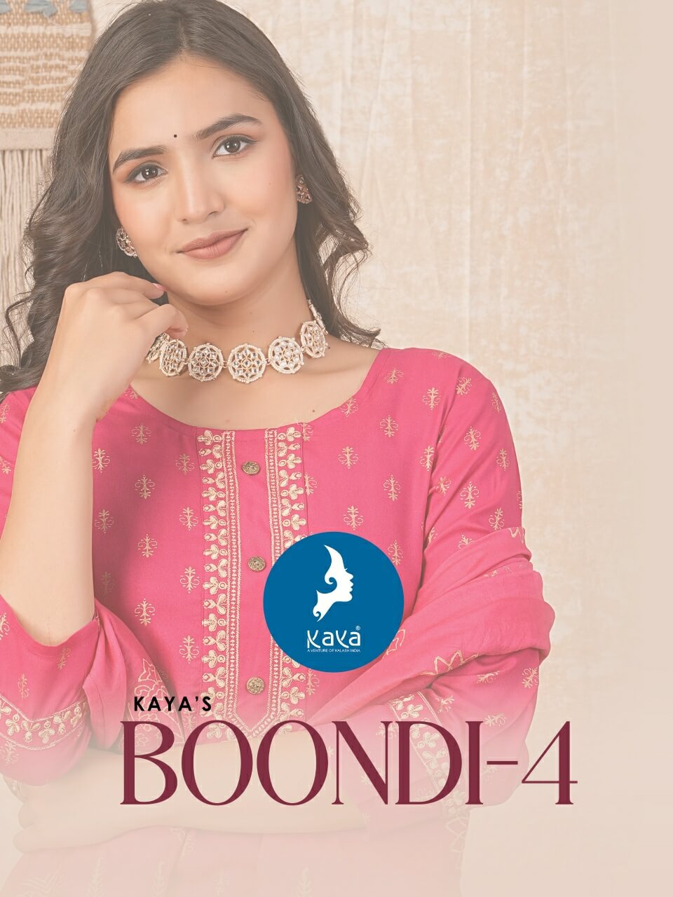 Kaya Kurti Boondi Vol 4 Printed Salwar Kameez Catalog collection 11