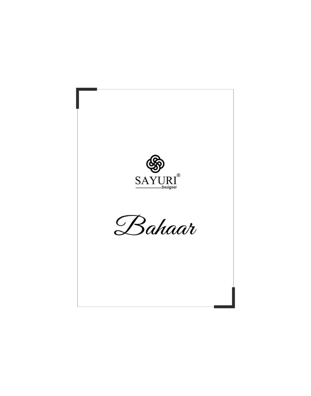 Sayuri Designer Bahaar Wedding Party Salwar Suits Catalog collection 3