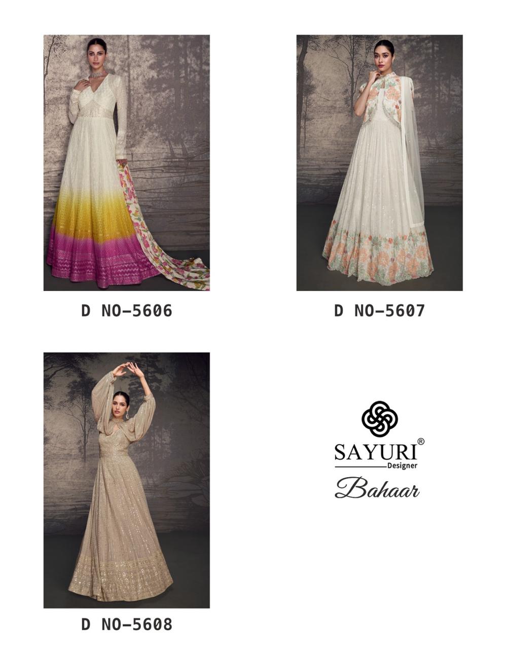 Sayuri Designer Bahaar Wedding Party Salwar Suits Catalog collection 6