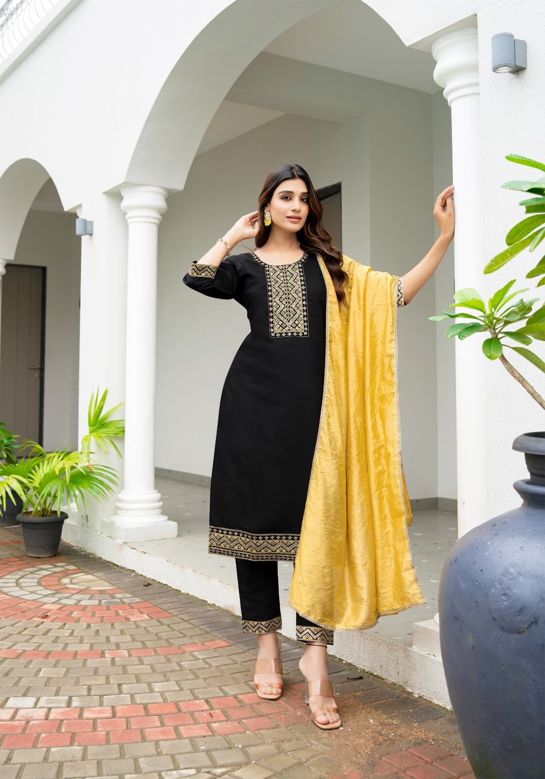 Vaniska Fiza Vo 2 Straight Cut Kurti Bottom Dupatta Catalog collection 11