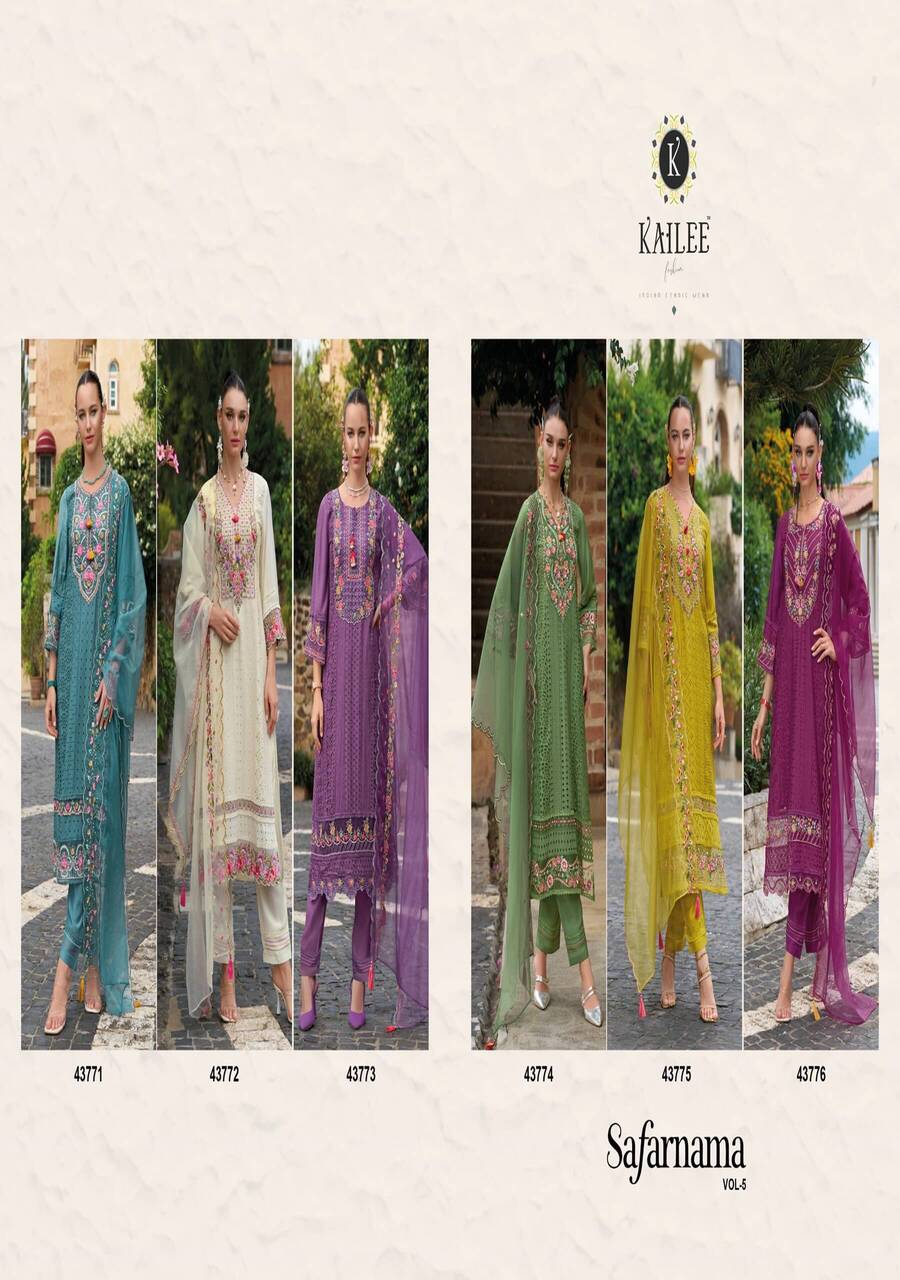 Kailee Fashion Safaranama Vol 5 Readymade Dress Catalog collection 5