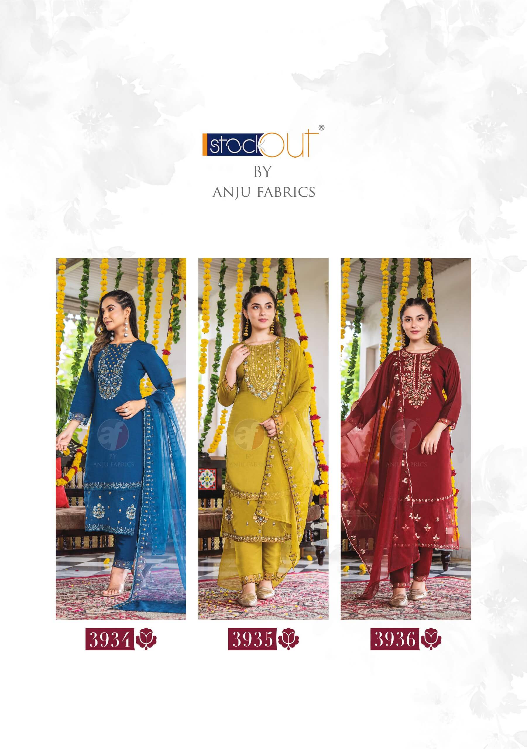 Anju Fabrics Sundari Vol 2 Embroidery Salwar Kameez Catalog collection 12