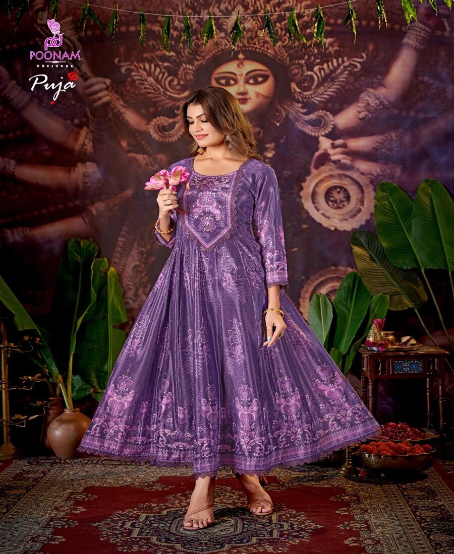 Poonam Designer Puja One Piece Dress Catalog collection 2