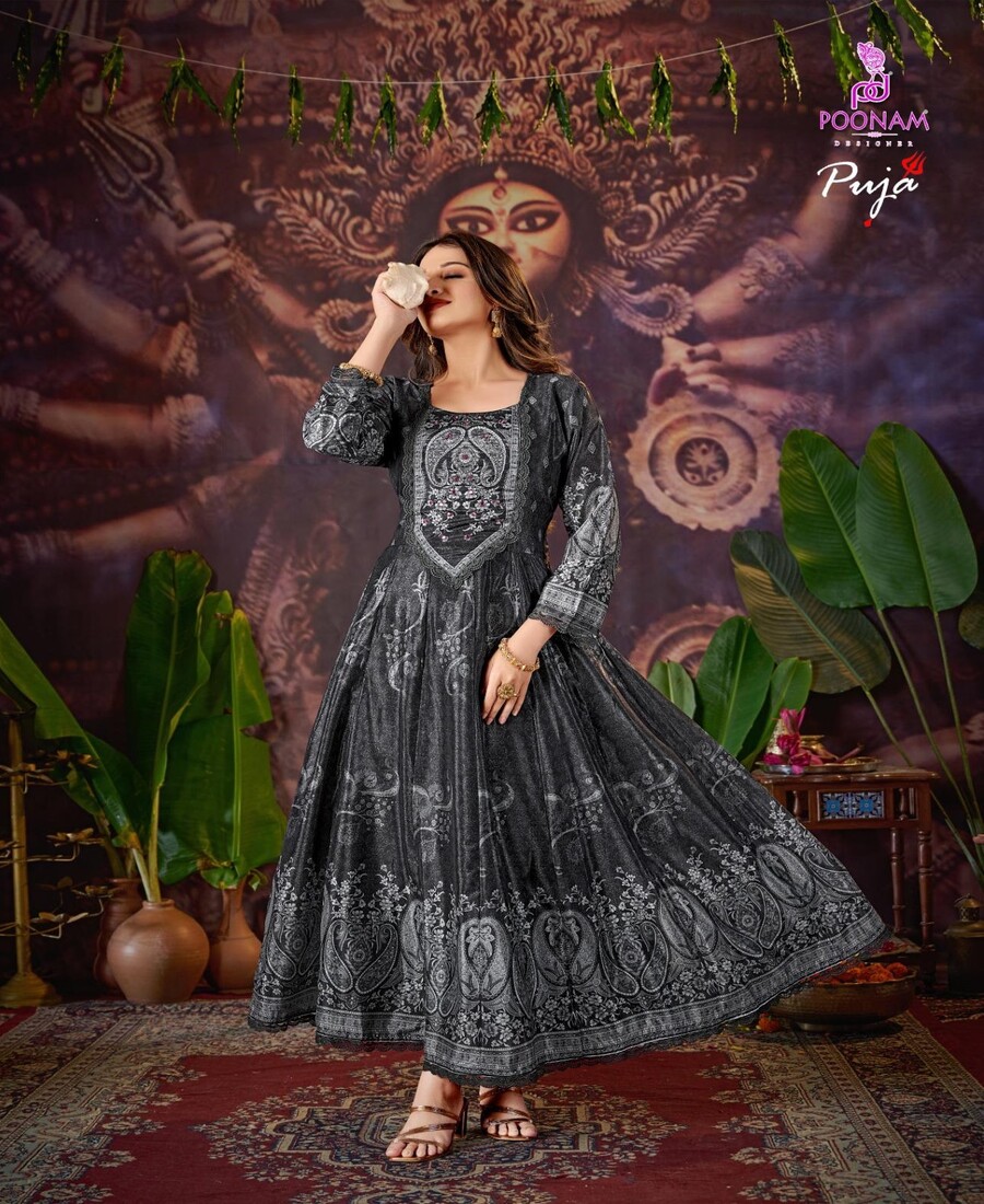 Poonam Designer Puja One Piece Dress Catalog collection 1