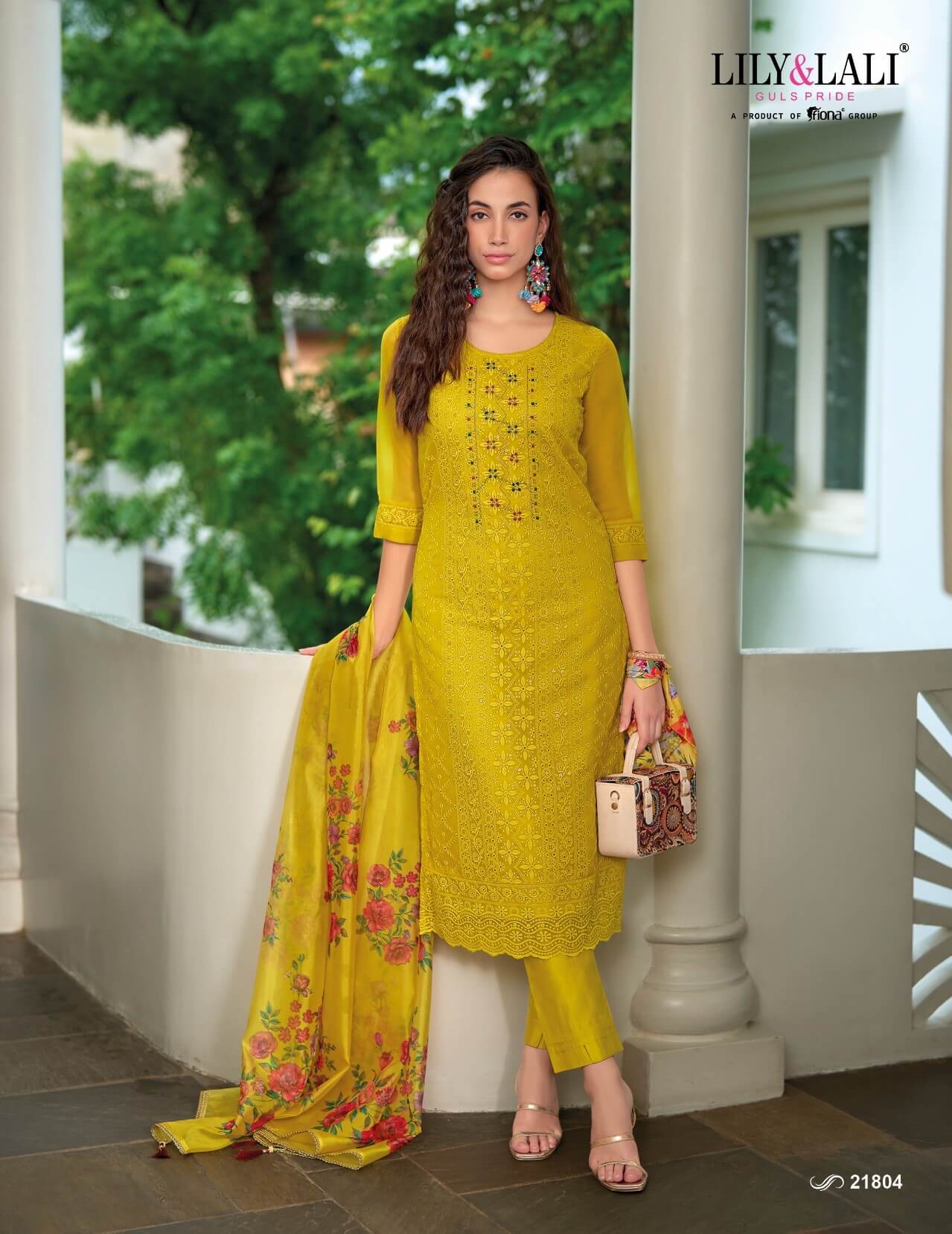 Lily Lali Organza Chikankari Vol 3 Salwar Kameez Catalog collection 16