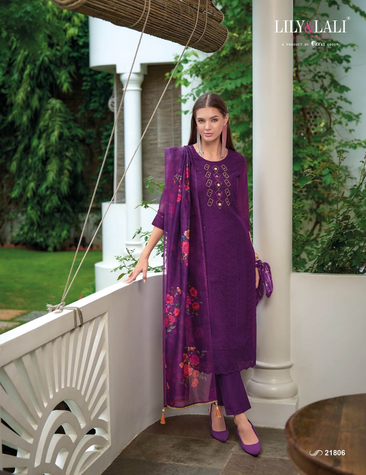 Lily Lali Organza Chikankari Vol 3 Salwar Kameez Catalog collection 5