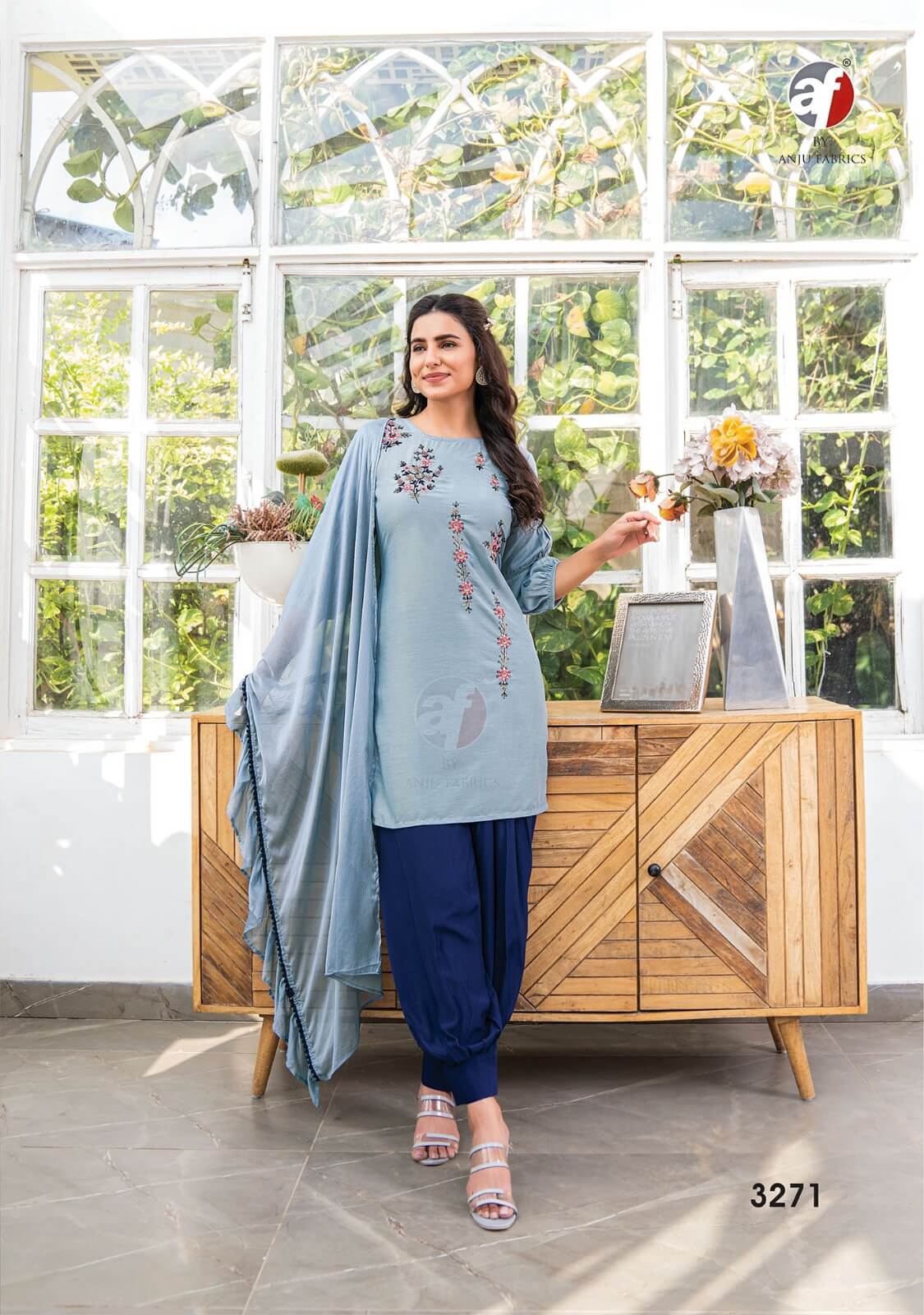 Anju Fabrics Mannat Vol 4 Embroidery Salwar Kameez Catalog collection 11