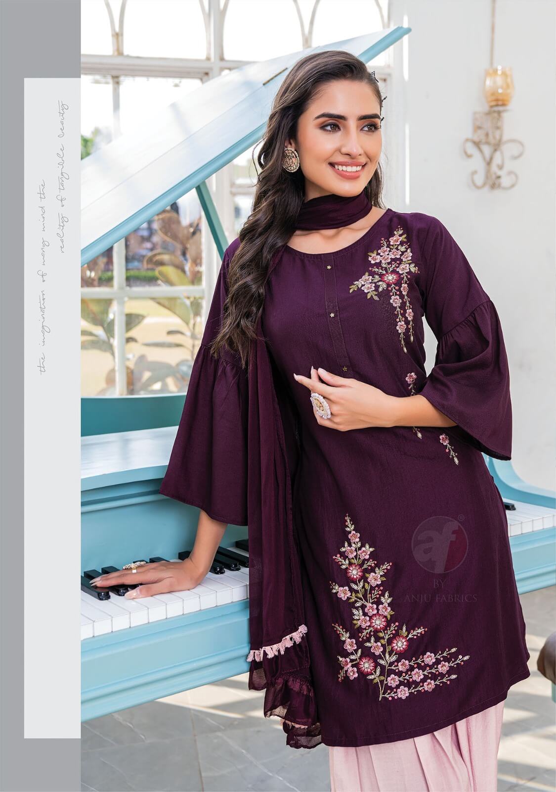 Anju Fabrics Mannat Vol 4 Embroidery Salwar Kameez Catalog collection 8