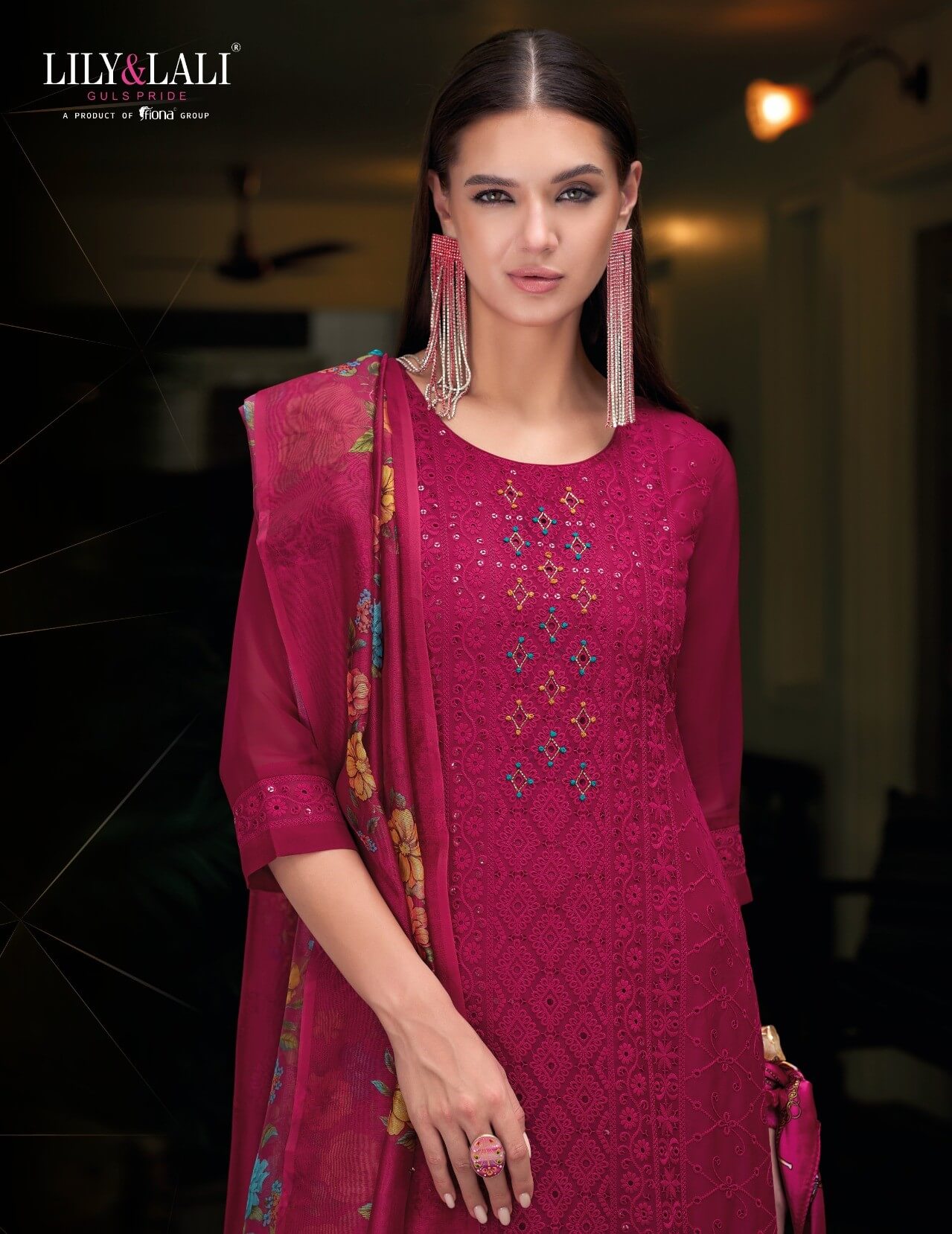 Lily Lali Organza Chikankari Vol 3 Salwar Kameez Catalog collection 8